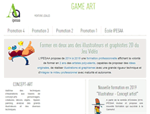 Tablet Screenshot of ipesaa-gameart.com